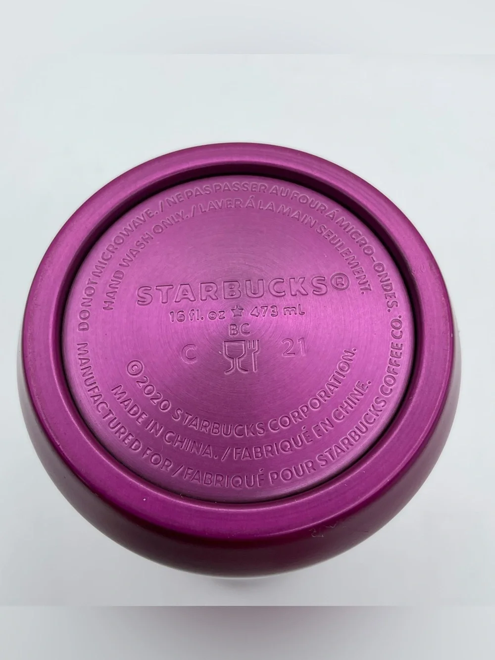 Starbucks 2020 Pink Floral Stainless Steel Tumbler 16 oz New w Original Insert